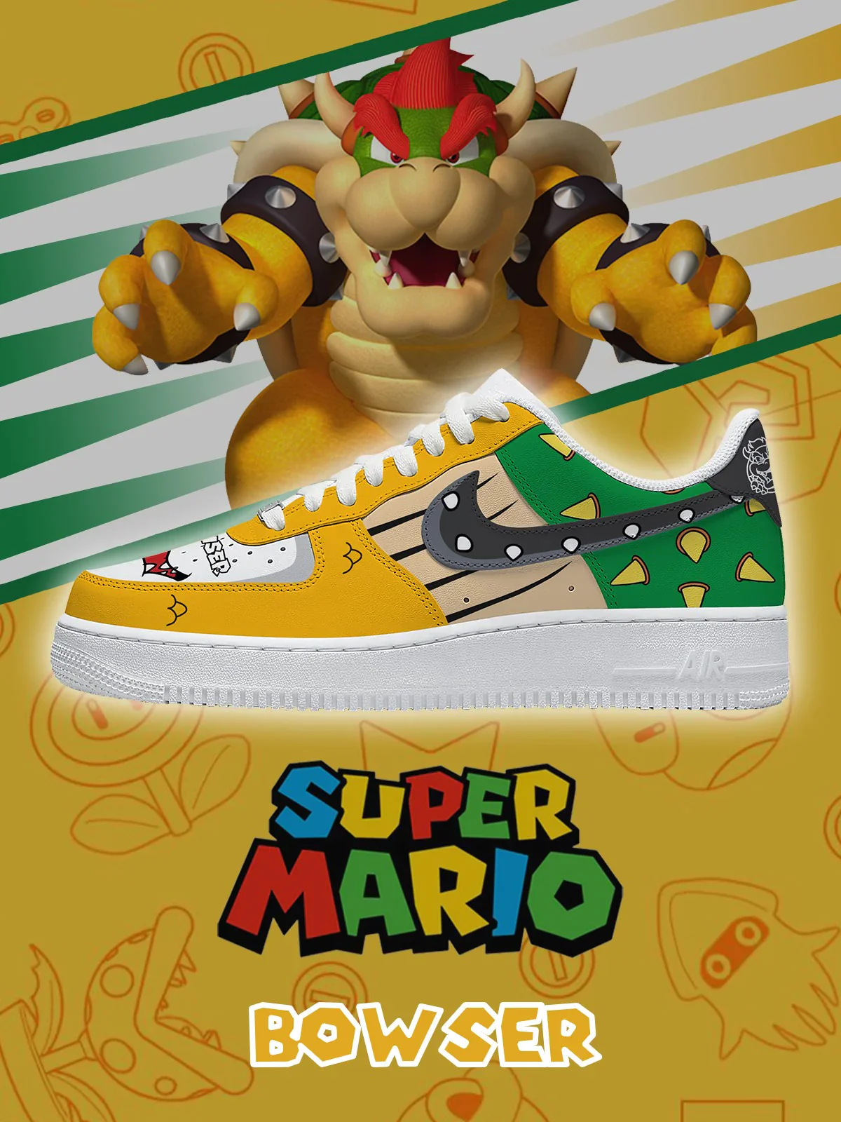 Bowser  limited edition Design Shoes F1