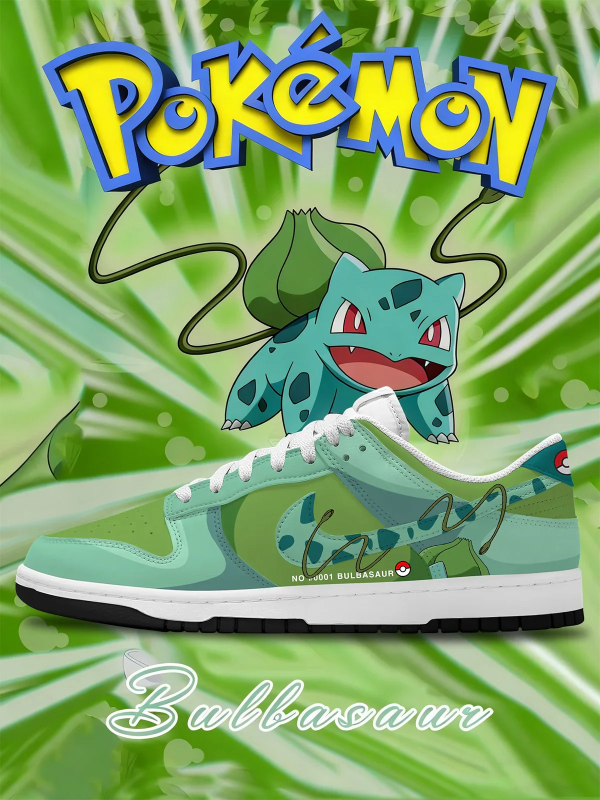 Bulbasaur Design Shoes DK