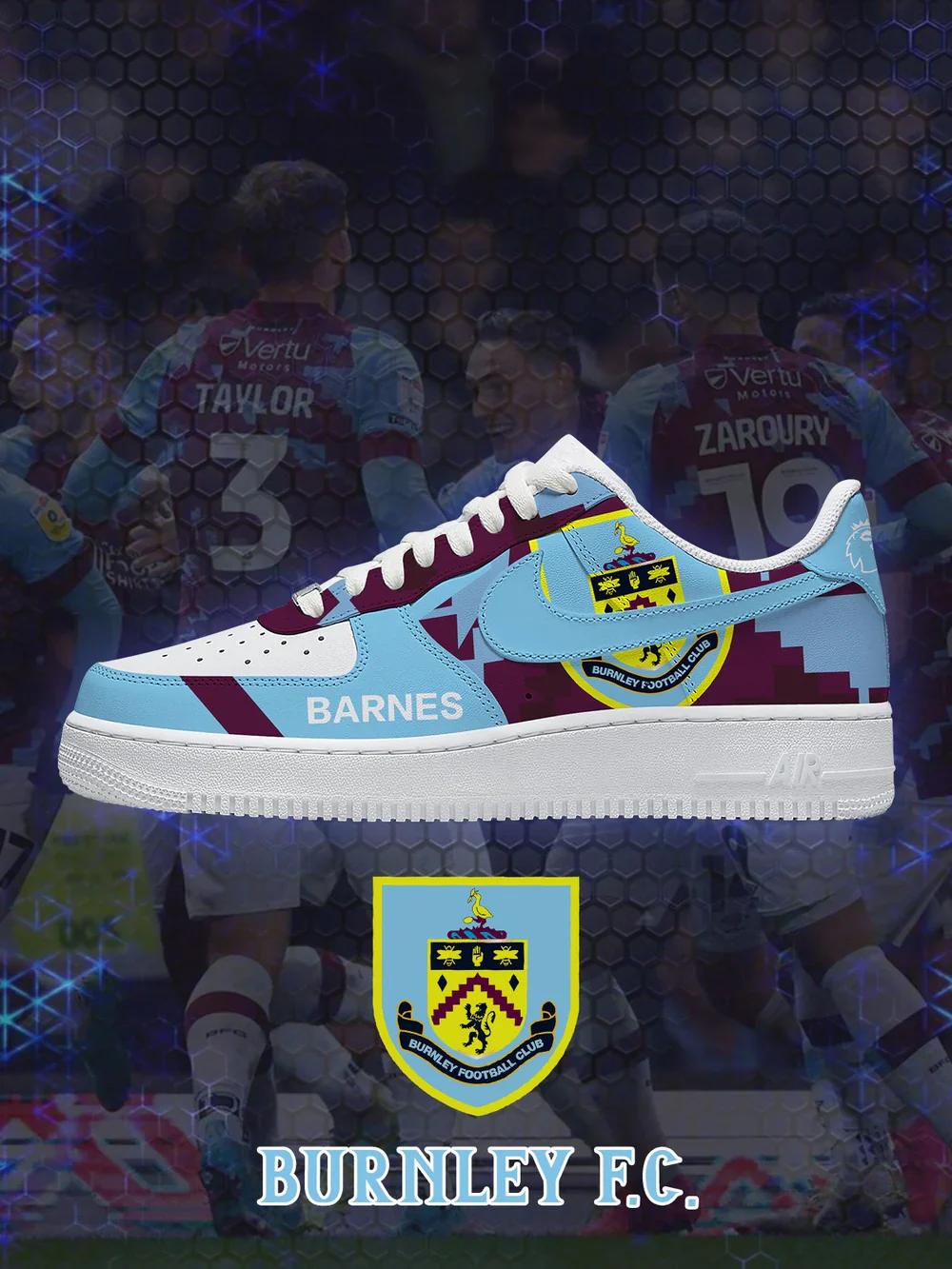 Burnley limited edition Design Shoes F1
