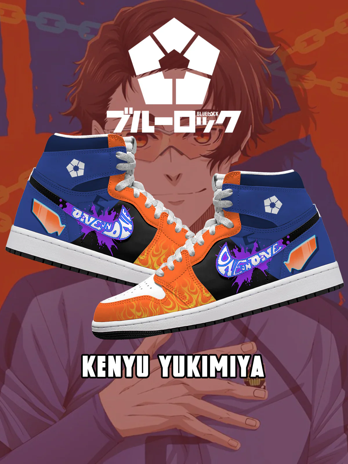 Kenyu Yukimiya (Adult and kids size available) Limited Edition Design Shoes J1