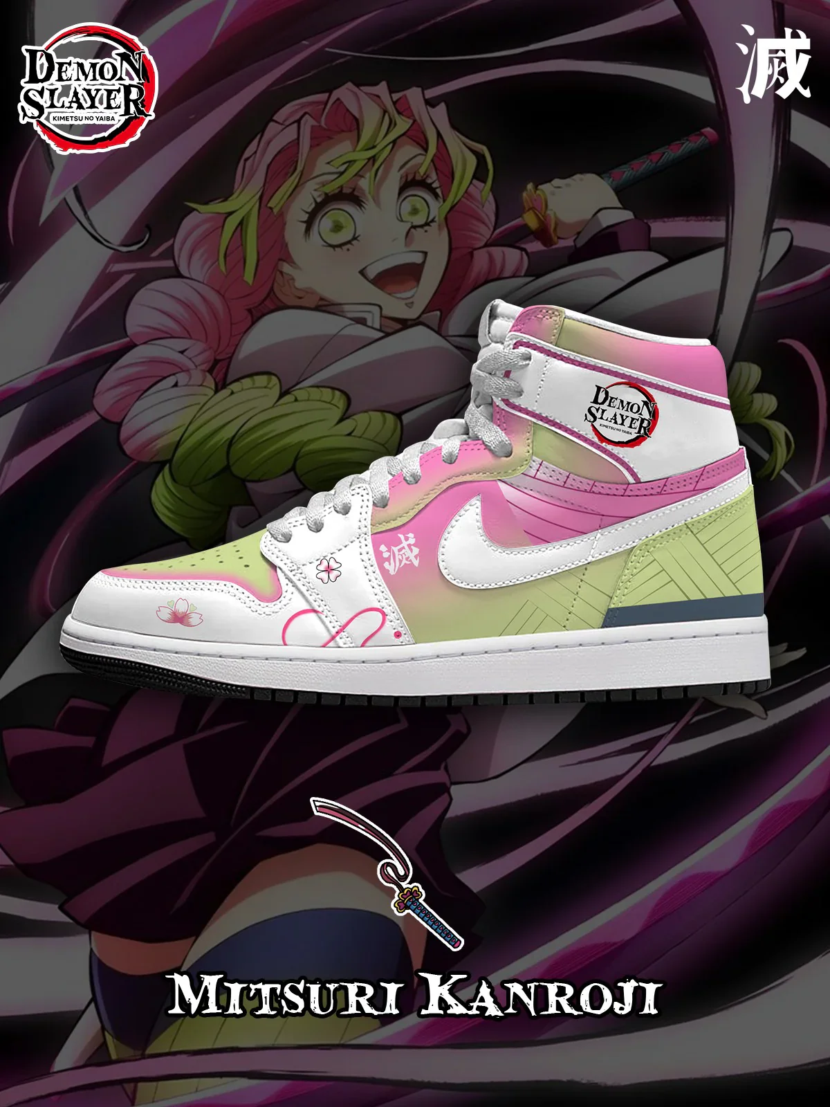 Mitsuri Kanroji Design Shoes J1