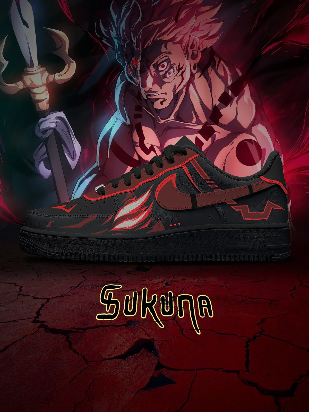 Sukuna limited edition Design Shoes F1